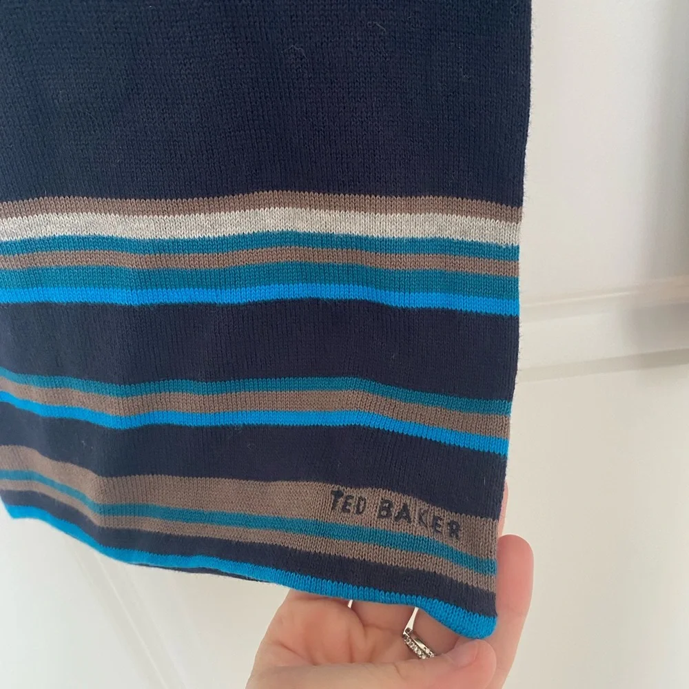 Ted Baker London Striped Knit Scarf